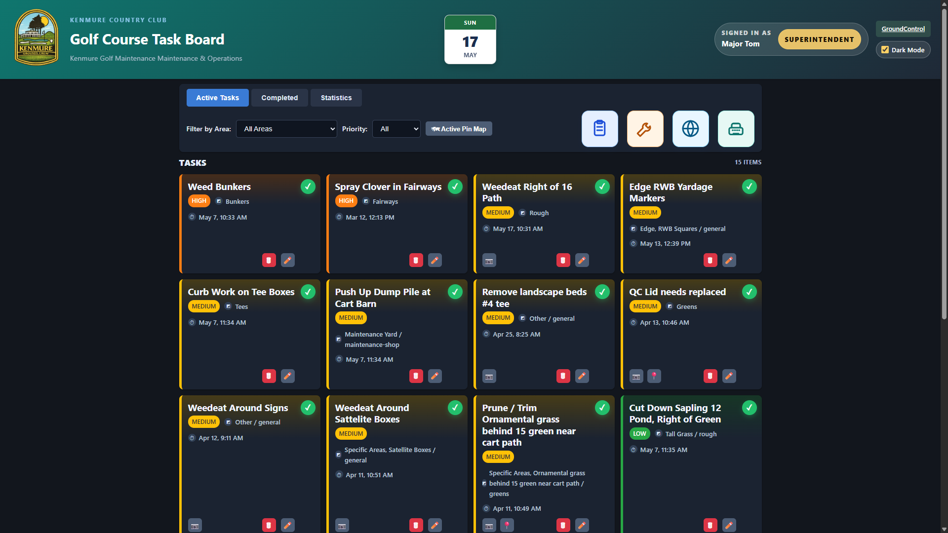 Task Board screenshot