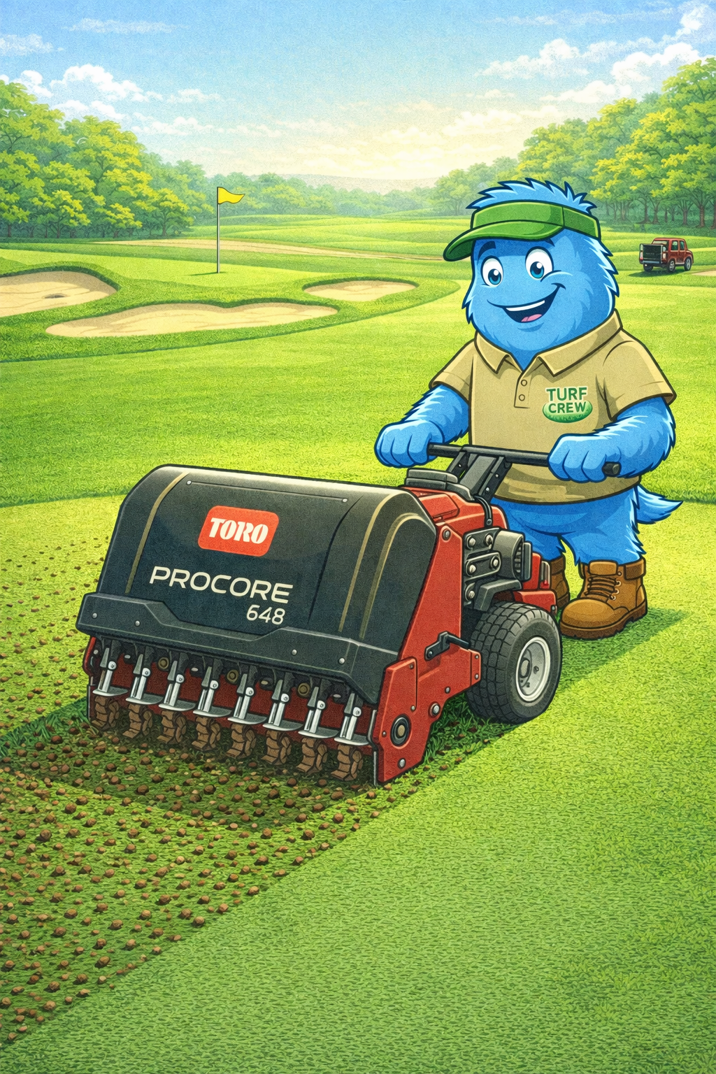 Grover Coring the Green